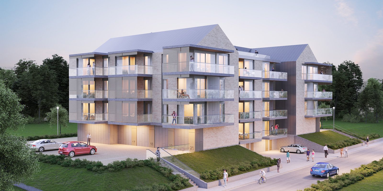 Projekt architektoniczny bloku mieszkalnego