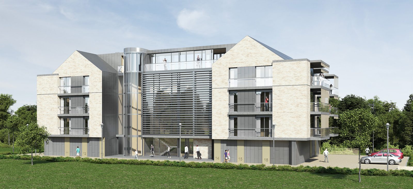 Projekt architektoniczny bloku mieszkalnego